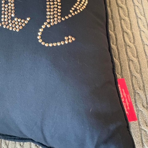 2 Juicy Couture blue and black throw pillows y2k decor - Picture 5 of 8